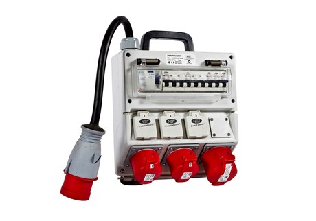 Breaker panel, 400V, 20 kW, 32 amp, CEE