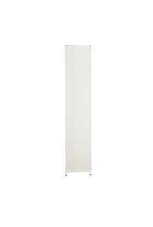 Wall panel, white, W: 0.5 m, H: 2.5 m